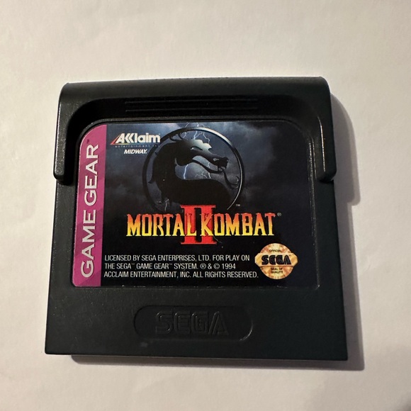 SEGA Game Gear Mortal Kombat II Game Cartridge - Picture 1 of 6